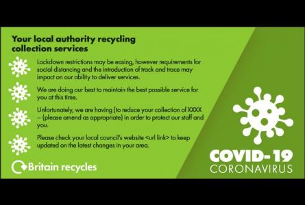 Information regarding Local Authority recycling services during COVID-19