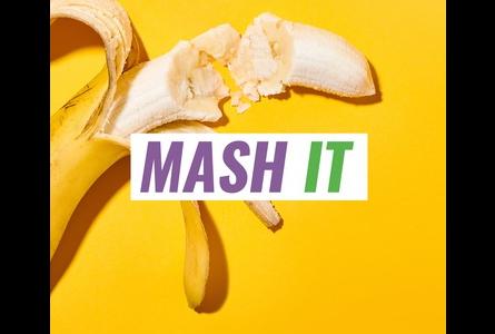 Mash it social media post, unpeeled banana