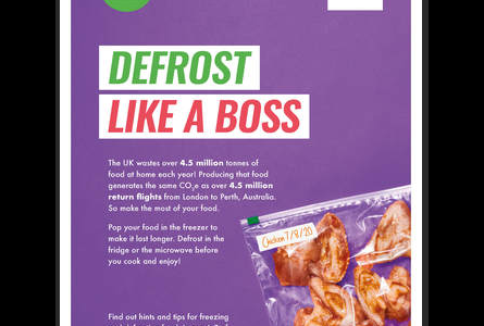 Defrost Like a Boss image of raw chicken wings in a zip lock bag