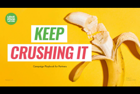 crushed banana with text Keep Crushing It